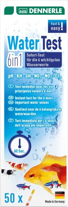 Dennerle WaterTest 6in1 – 50 Teststreifen