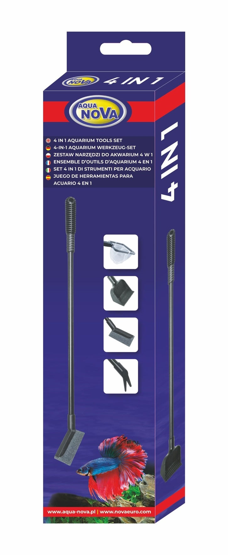 Aqua Nova 4-in-1 Aquarium Werkzeug-Set