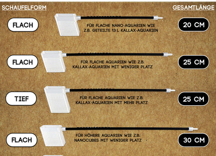 Garnelen4you - Schaufel | Kescher-Alternative und multifunktionales Aquarium-Tool