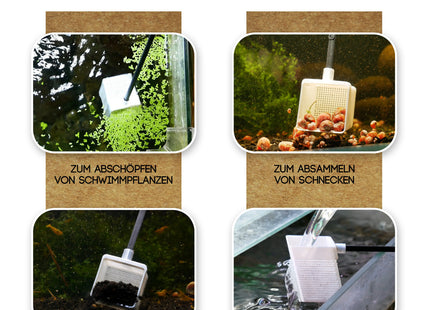 Garnelen4you - Schaufel | Kescher-Alternative und multifunktionales Aquarium-Tool