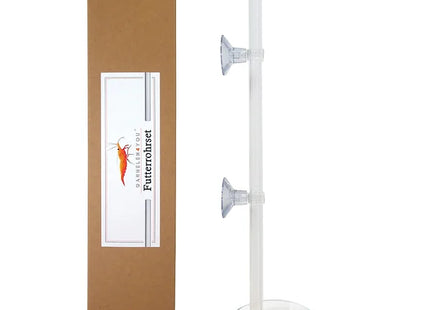 Garnelen4you Futterrohr-Set aus Laborglas - 28 cm Länge