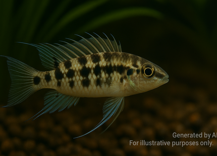 Dicrossus (Crenicara) filamentosa Schachbrett Cichlide