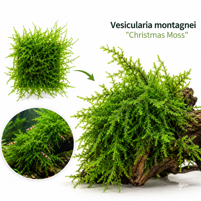 Vesicularia montagnei ''Christmas moss''