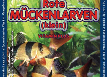 Rote Mückenlarven 100g Frostfutter Blister