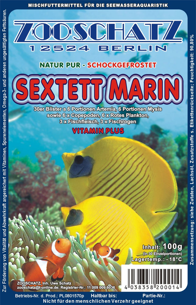 Sextett Marin 100g Blister Frostfutter
