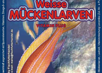 Weiße Mückenlarven 100g Frostfutter Blister