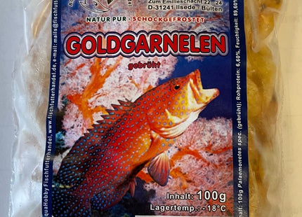 Goldgarnelen gebrüht - 100g Frostfutter