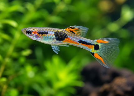 Poecilia wingei - Endler Guppy Saddleback Männlich
