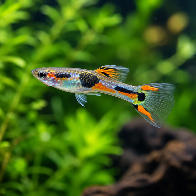 Poecilia wingei - Endler Guppy Saddleback Männlich