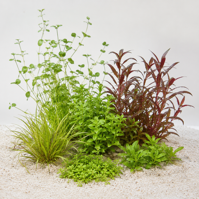 Garnelen Nano-Aquarium Pflanzen-Set - 5 Töpfe