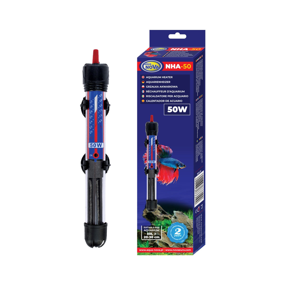 Aqua Nova Aquarium Heizstab – 50 Watt