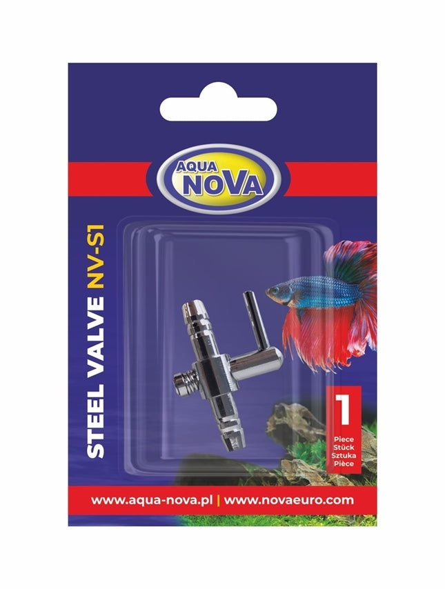 Aqua Nova Stahl-Luftventil (1-fach)