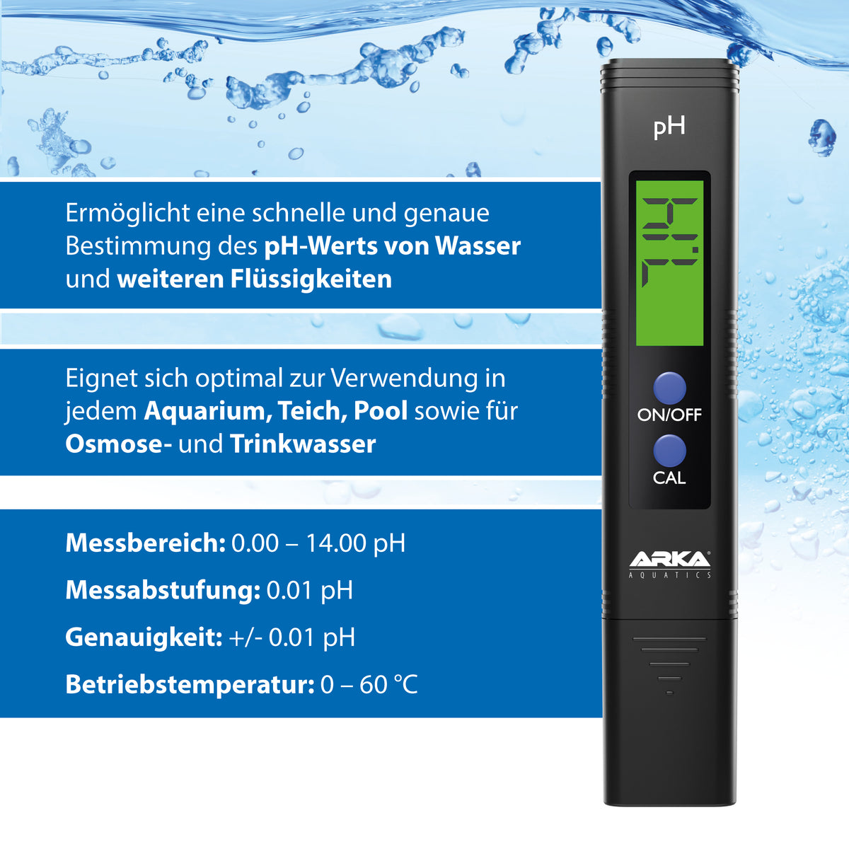 ARKA myAqua® pH-Meter / pH - Messgerät