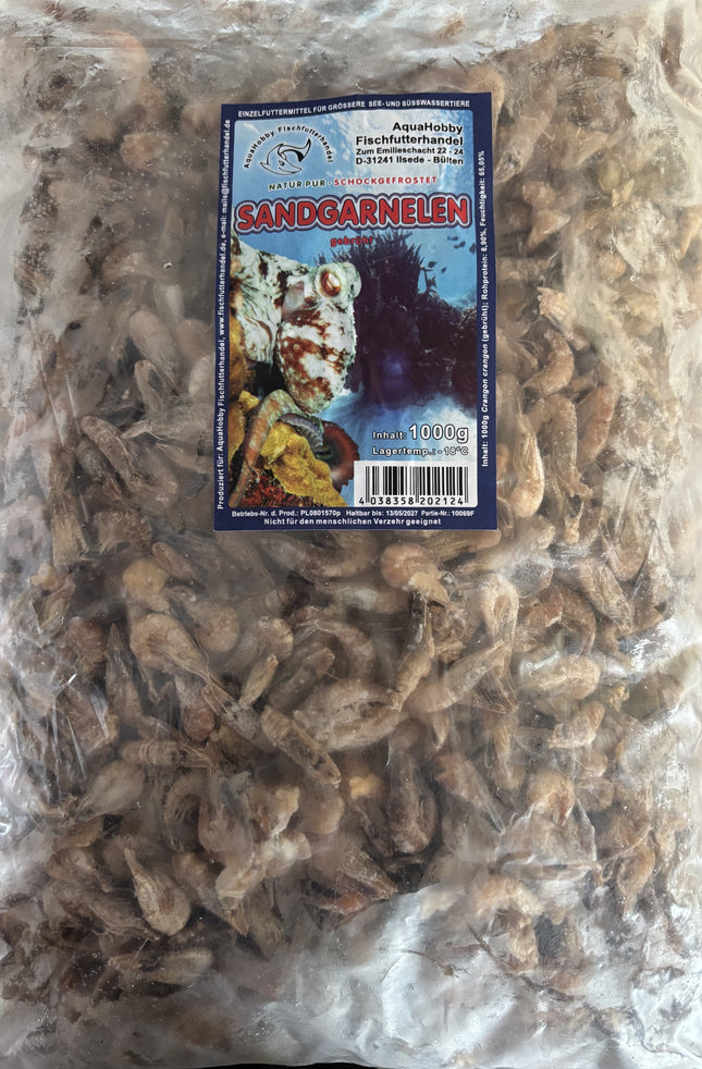 Sandgarnelen lose gebrüht  - 1Kg Frostfutter