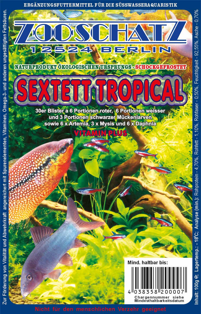 Tropical Sextett 100g Frostfutter