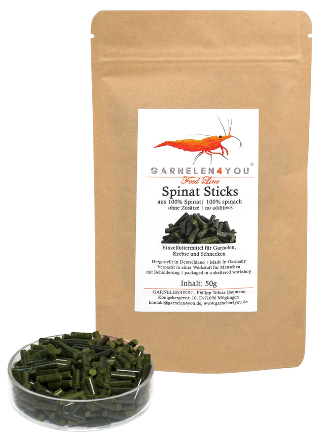 Garnelen4you - Spinat Sticks, 50g