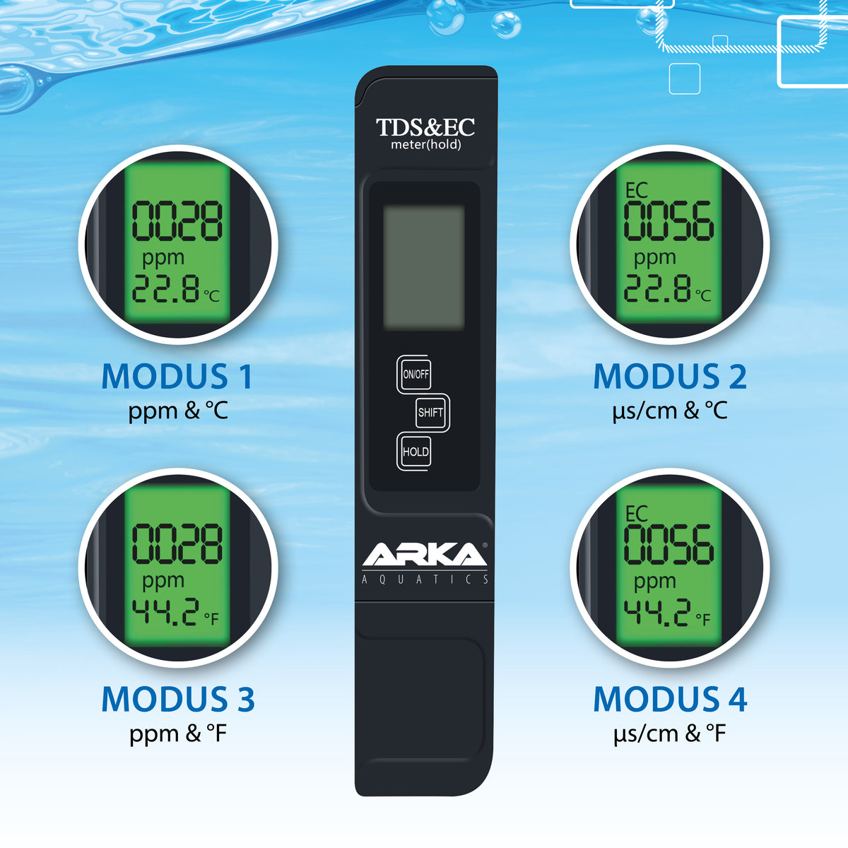 ARKA myAqua® TDS / EC - Messgerät