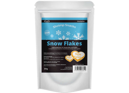 GlasGarten - Shrimp Snacks Snow Flakes, Kürbis-Karotte 30g